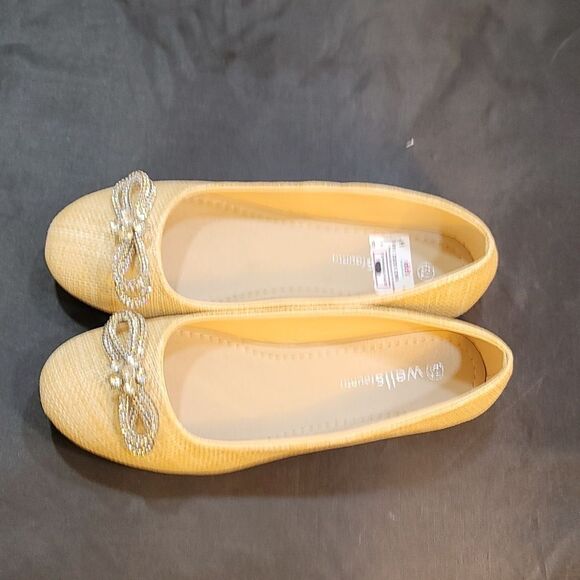 BRAND NEW WELLSFOUNTN  RHINESTONE BOWNOT ROUND TOE FLAT G1 - Picture 13 of 15